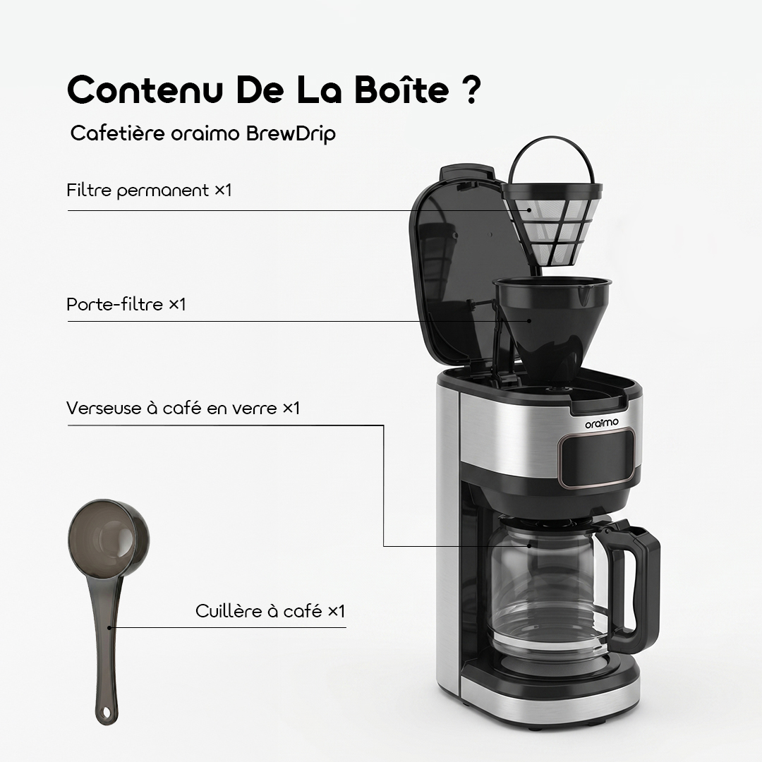 oraimo Drip Coffee Maker BrewDrip OCF-201A 10 What's in the Box?