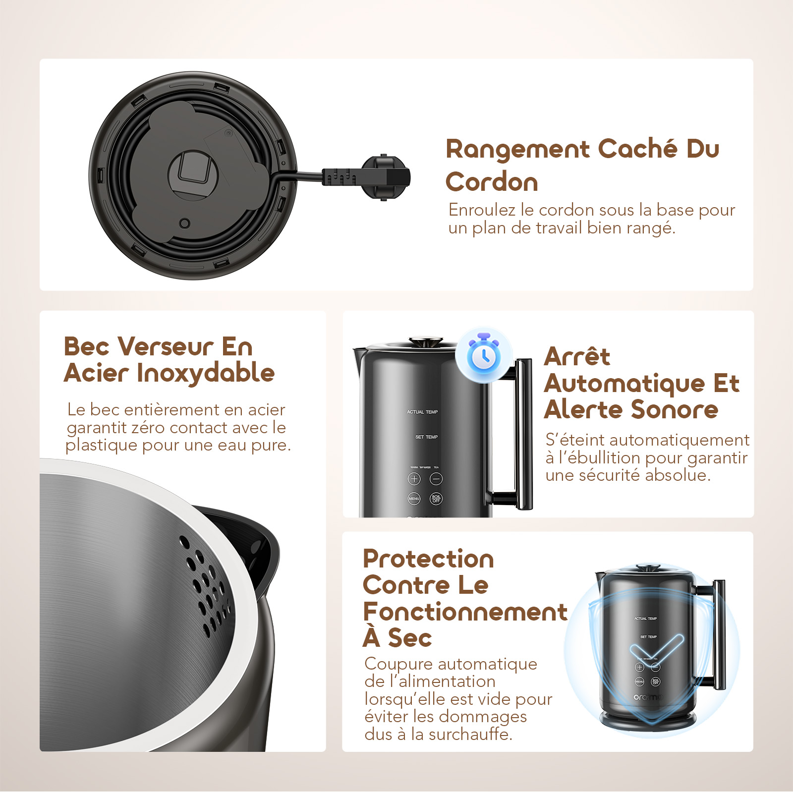 oraimo Electric Kettle FastBrew OEK-261A 08 - Safety & Convenience Features oraimo Electric Kettle FastBrew OEK-261A 08 - Safety & Convenience Features