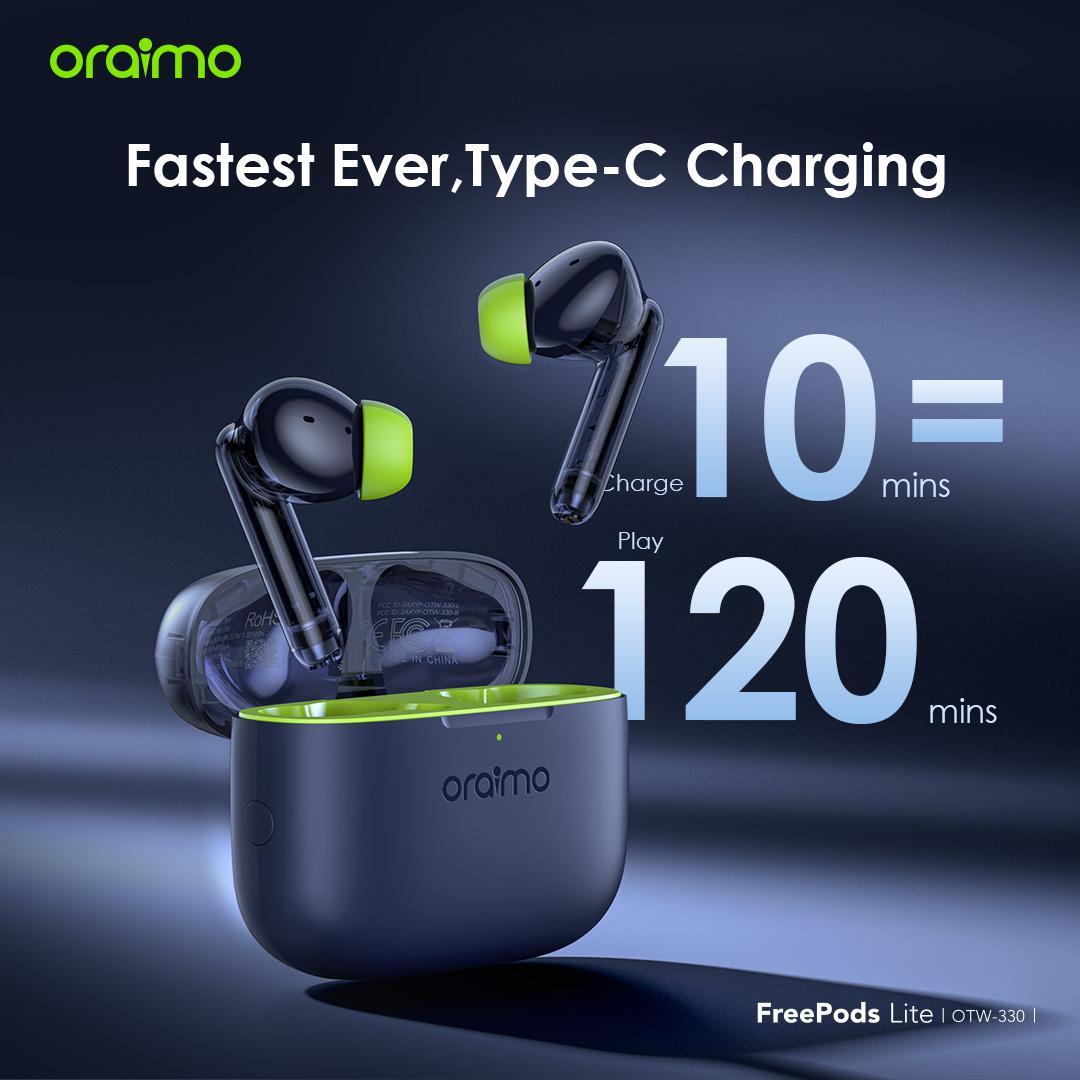 Oraimo TWS Earphone Bluetooth v5.3 Freepods Lite OTW-330