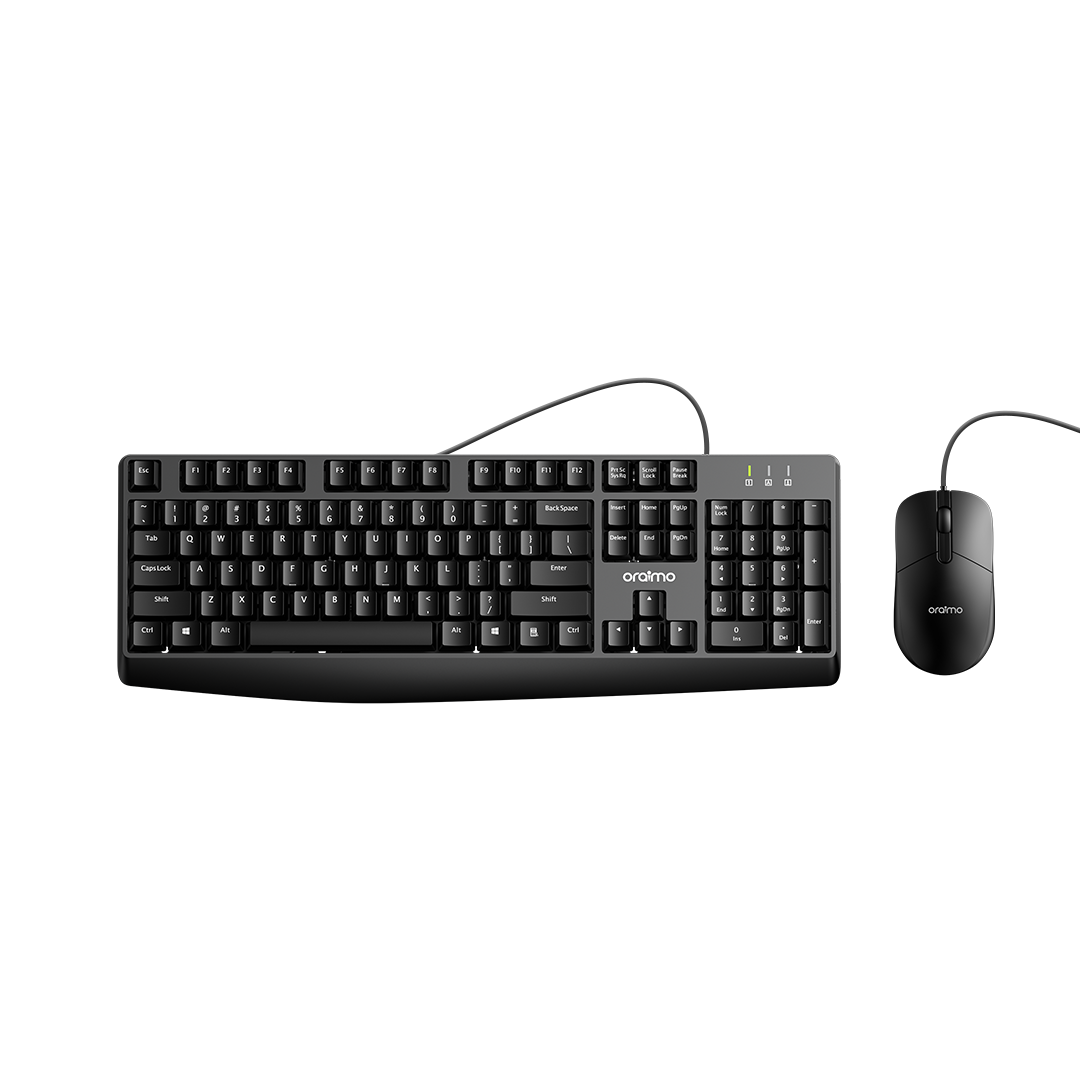 Oraimo TypeEase Lite Wired Full- Key Design Keyboard Kit