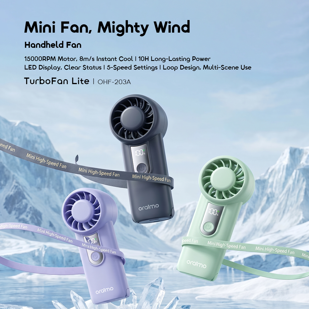 oraimo turbofan lite africa OHF-203A 01 mini fan mighty wind oraimo turbofan lite africa OHF-203A 01 mini fan mighty wind