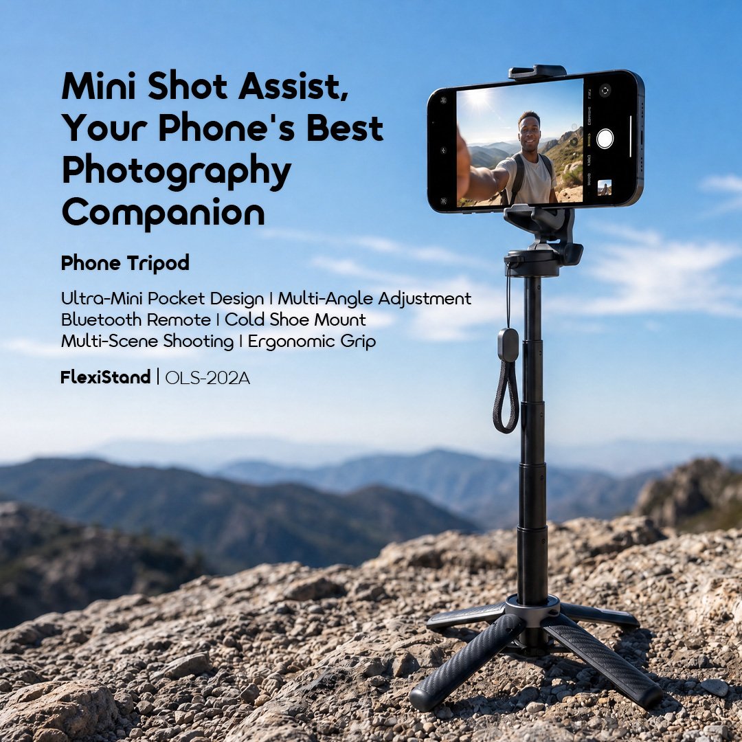 oraimo flexistand phone tripod africa OLS-202A 01 mini shot assist oraimo flexistand phone tripod africa OLS-202A 01 mini shot assist