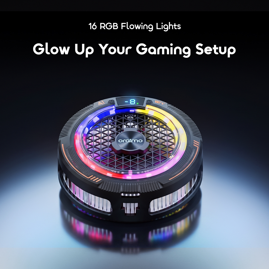 oraimo CoolSnap Magnetic Phone Cooler – Instant Ice-Cooling for Gaming