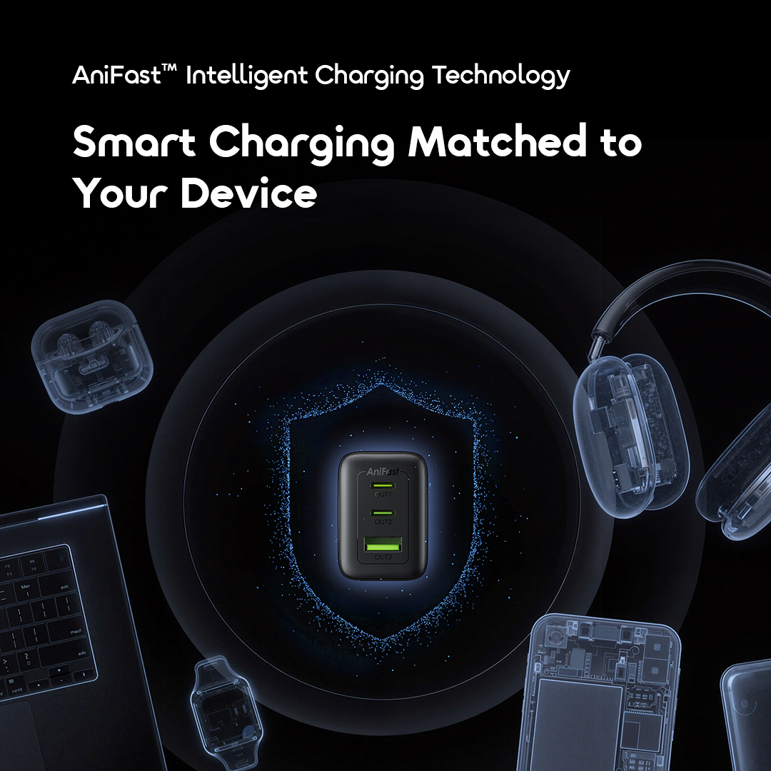 oraimo HyperGaN 701 OCW-5701E 08 charge intelligente anifast