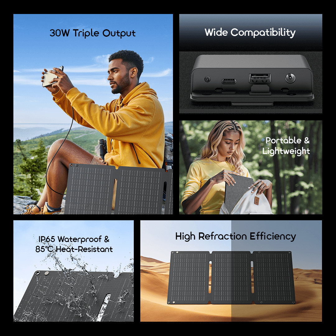 oraimo portable solar panel solarflex 30 osr 7301n features 3