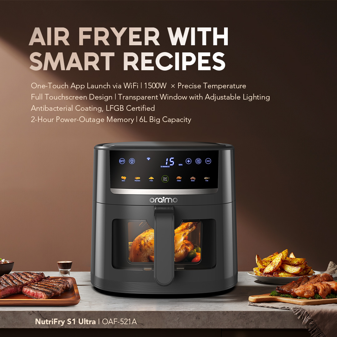 oraimo airfryer NutriFry S1 Ultra OAF-521A-1