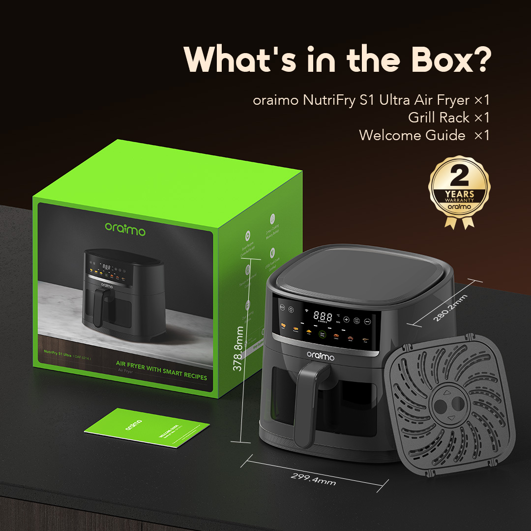 oraimo airfryer NutriFry S1 Ultra OAF-521A-10 package