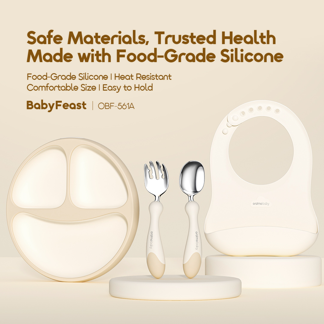 oraimo baby silicone dinnerware babyfeast obf 561a features 1
