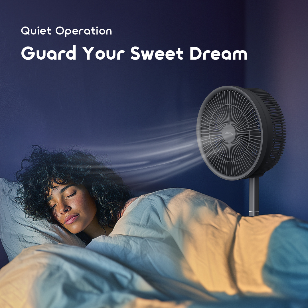 Quiet oraimo PowerTurbo Folding Fan