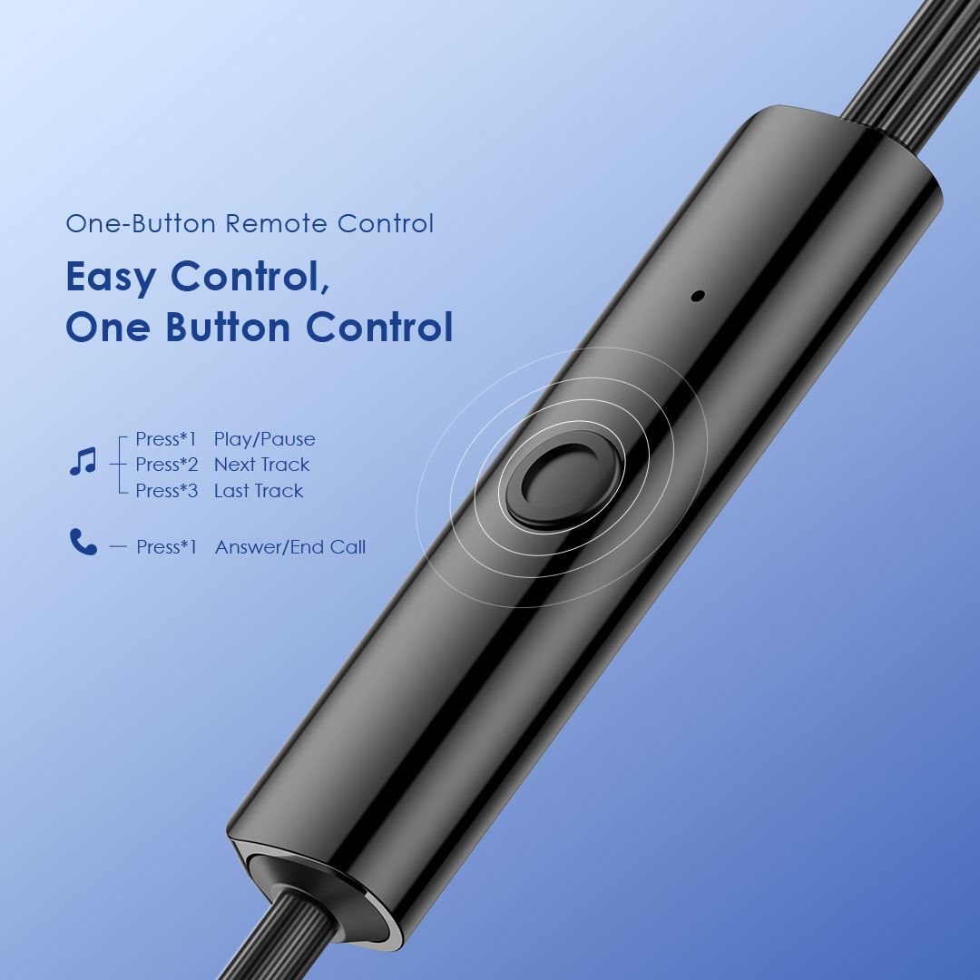 oraimo wired earphone conch 2c oep-320c easy control