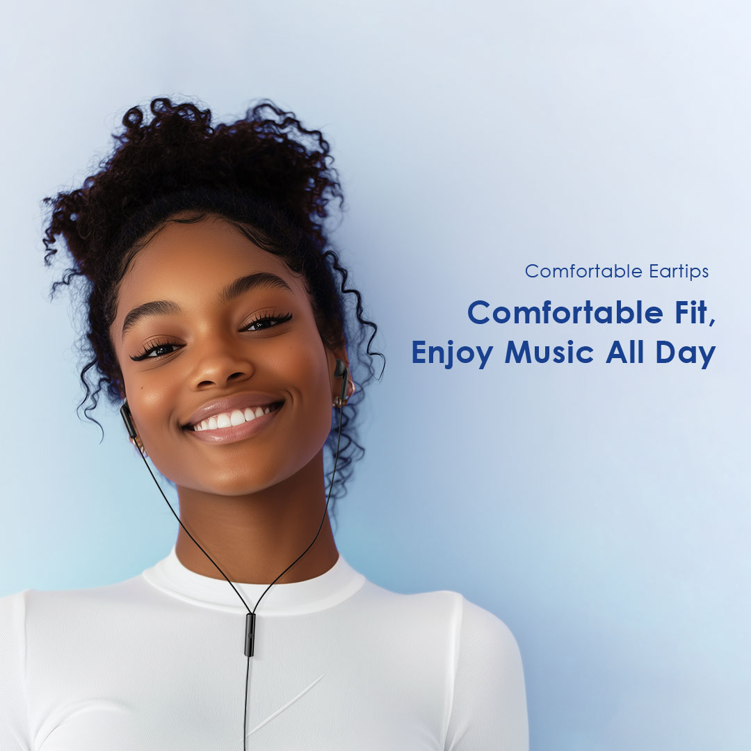 oraimo wired earphone conch 2c oep-320c comfortable fit