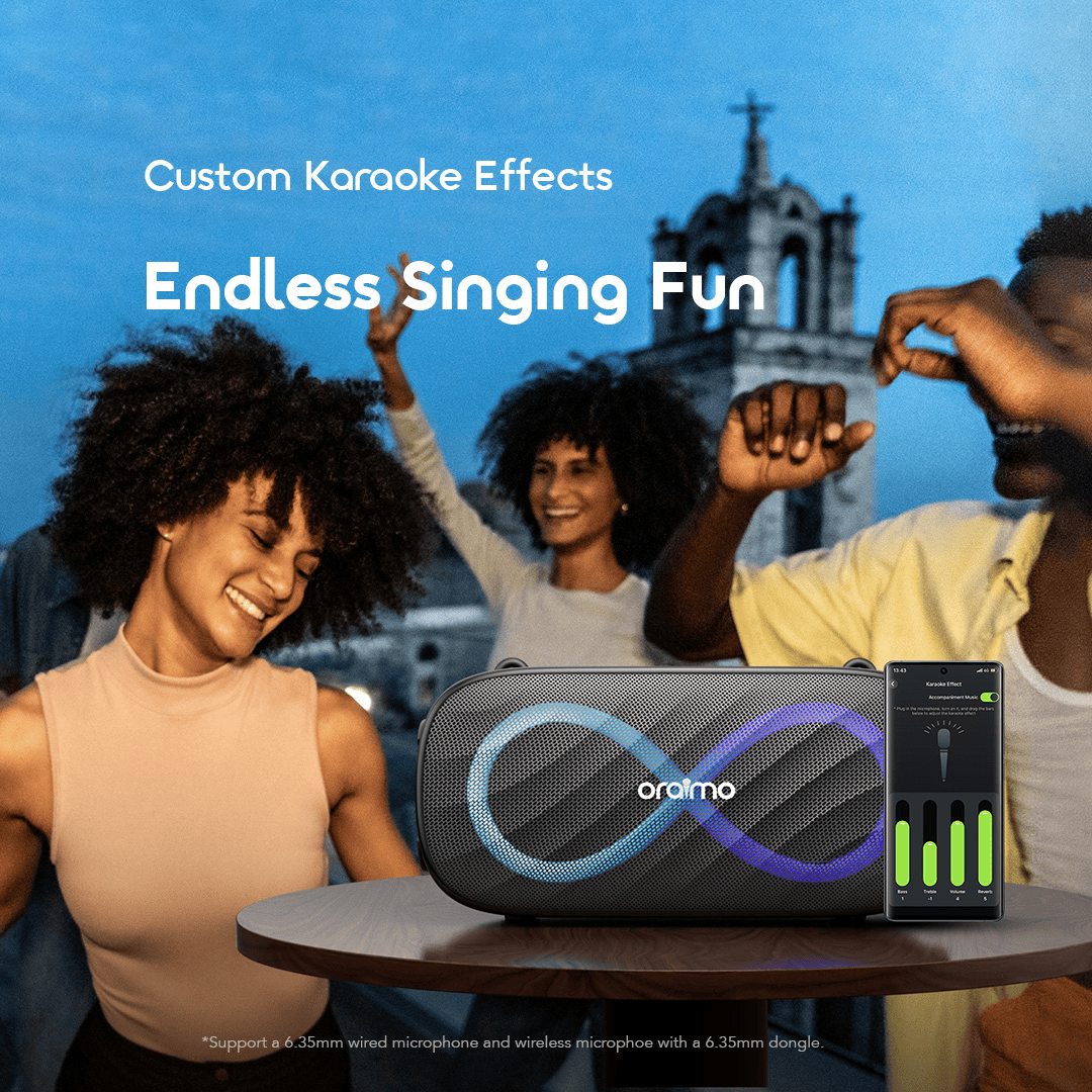 oraimo wireless speaker in Karaoke&nbsp;mode