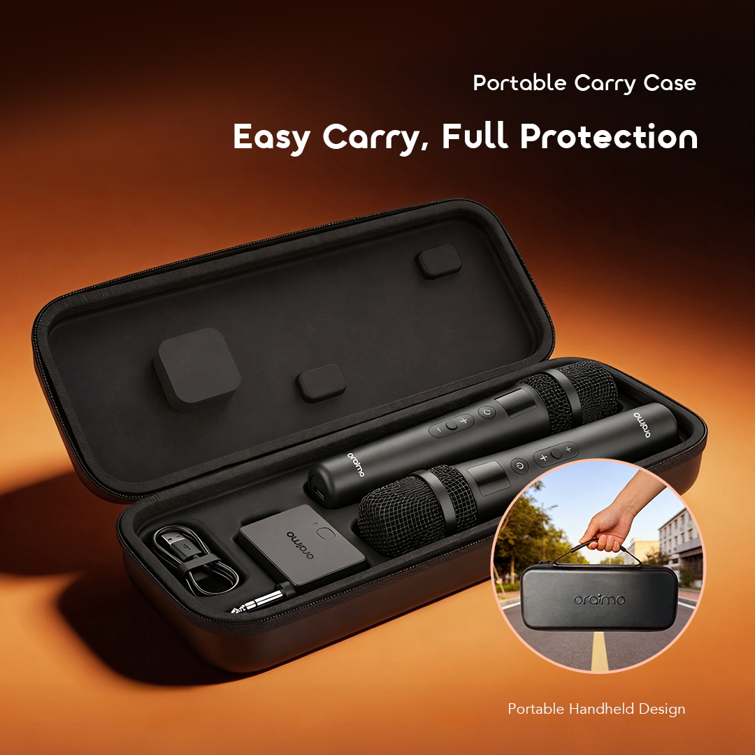 oraimo Wireless Microphone VoxMic OMH-692 7 Portable Carry Case