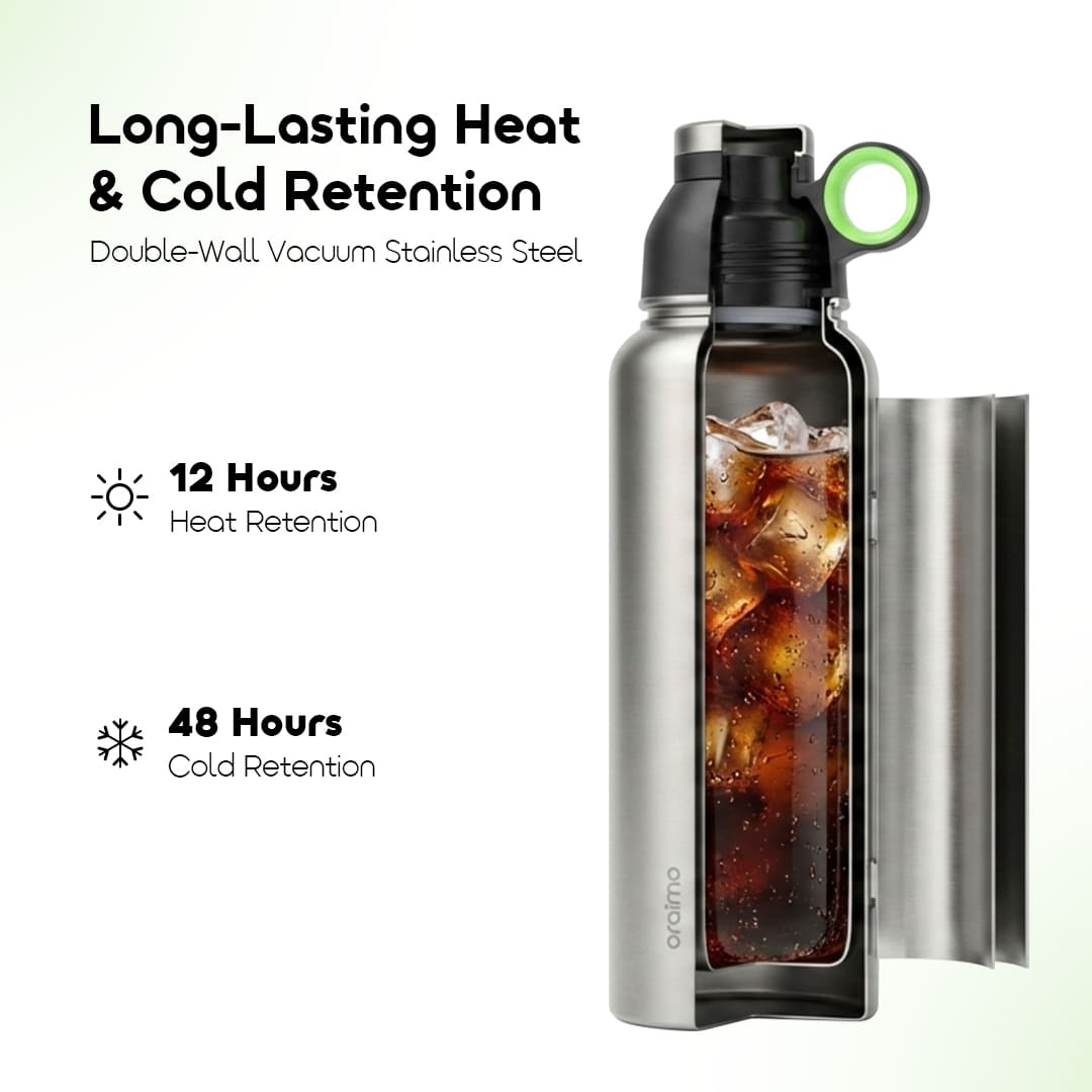 oraimo Insulated Water Bottle MegaDrink 1200 OHDW-003 03 Long-Lasting Heat & Cold Retention