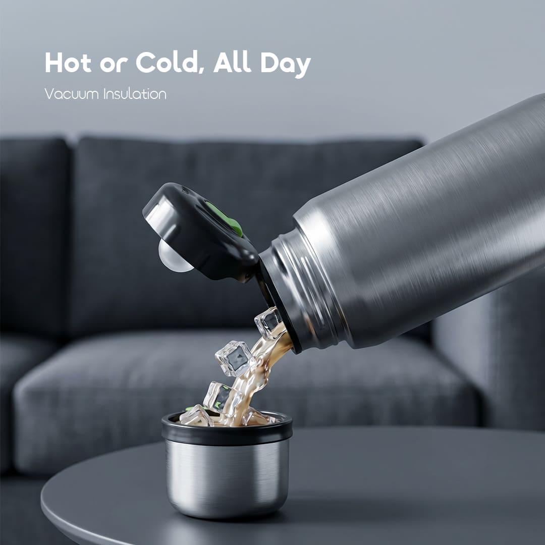 oraimo Insulated Water Bottle ThermoShare 500 OHDW-006 3 Hot or Cold All Day Vacuum Insulation