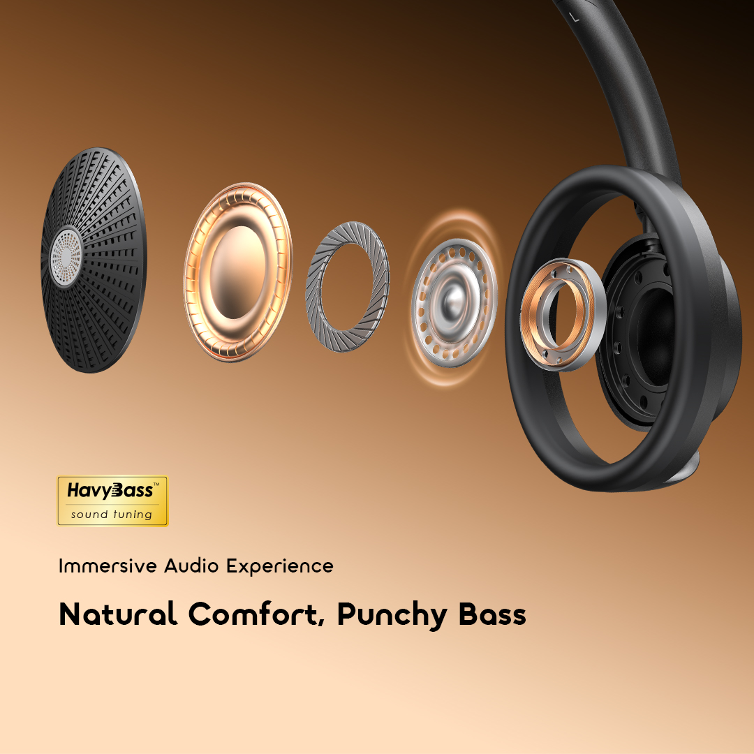 oraimo Open-Ear Wireless Headphones OpenLoop OPN-670N 04 Immersive Audio Experience Natural Comfort, Punchy Bass