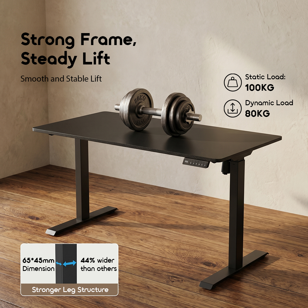 oraimo FlexiStation Electric Standing Desk OHFE-001 4 Smooth and Stable Lift