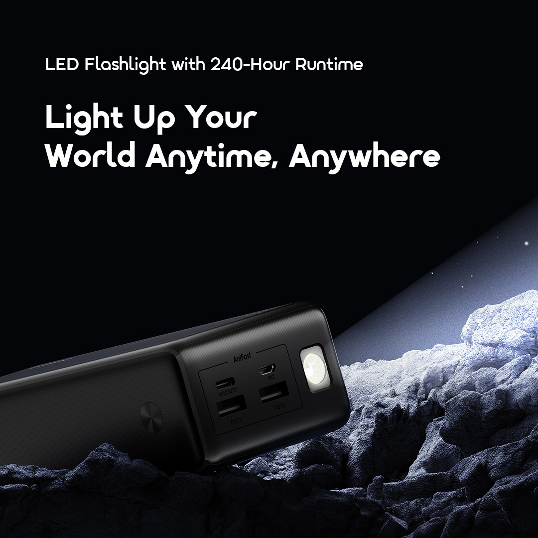 oraimo 30000mAh Power Bank PowerNova B31 OPB-1302 06 240-Hour LED Flashlight Emergency Illumination