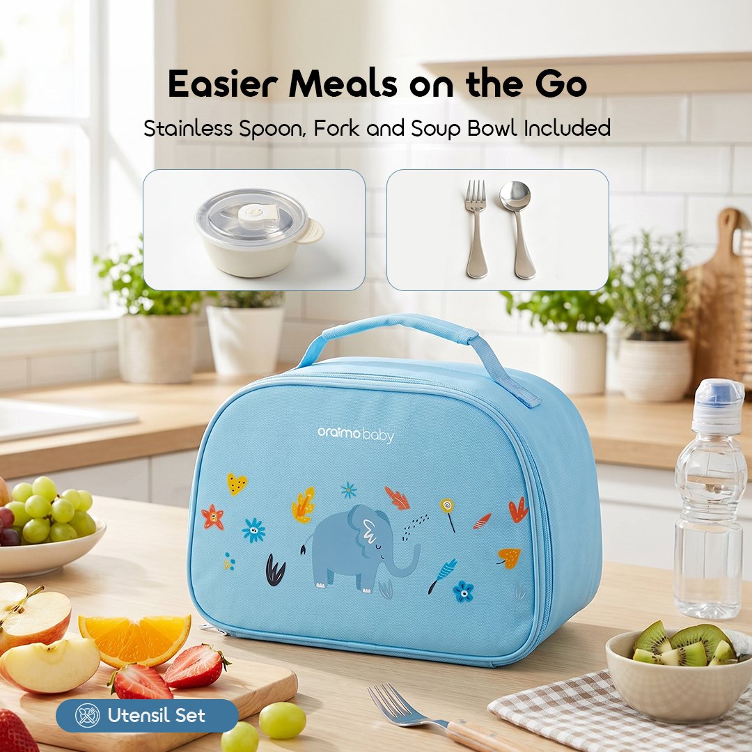 oraimo baby kids lunch box tastybox obf-563a 04 spoon fork soup bowl included oraimo baby kids lunch box tastybox obf-563a 04 spoon fork soup bowl included