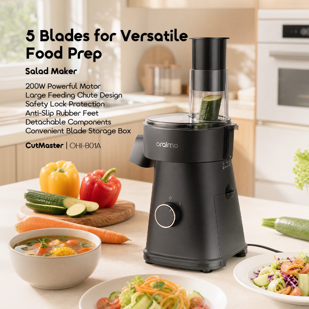 oraimo salad maker cutmaster OBL 591A 01 5 blades for versatile food prep oraimo salad maker cutmaster OBL 591A 01 5 blades for versatile food prep