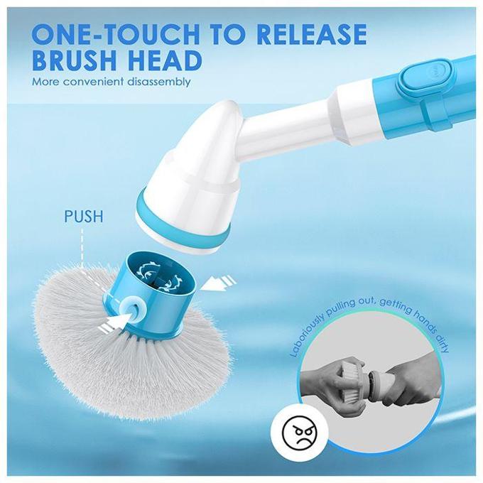 with 2 Brush Heads)Electric Spin Scrubber Battery Operated Electric Cleaning  MU