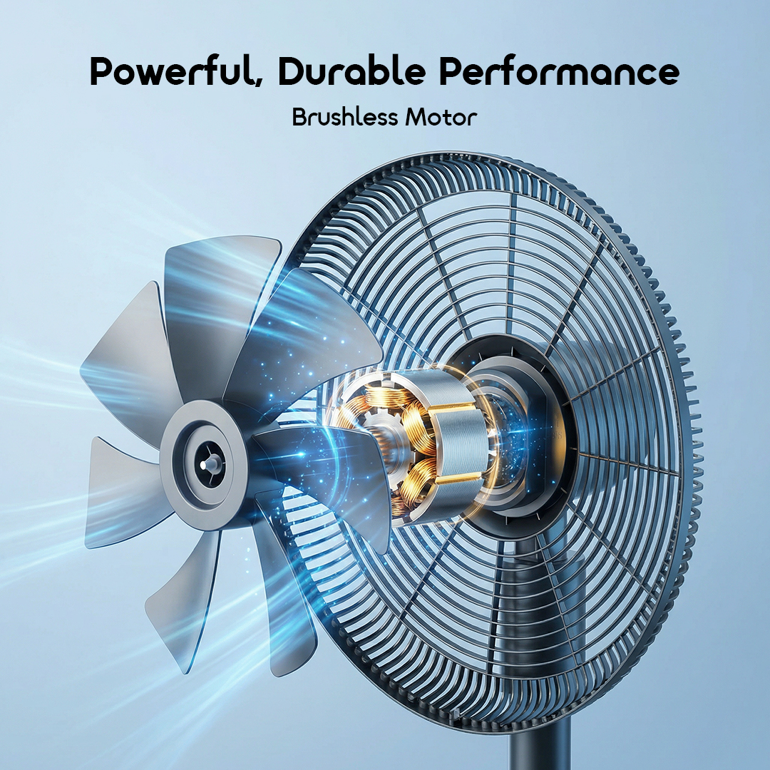 oraimo Pedestal Fan AirCruze OPF-503A 07 Powerful, Durable Performance