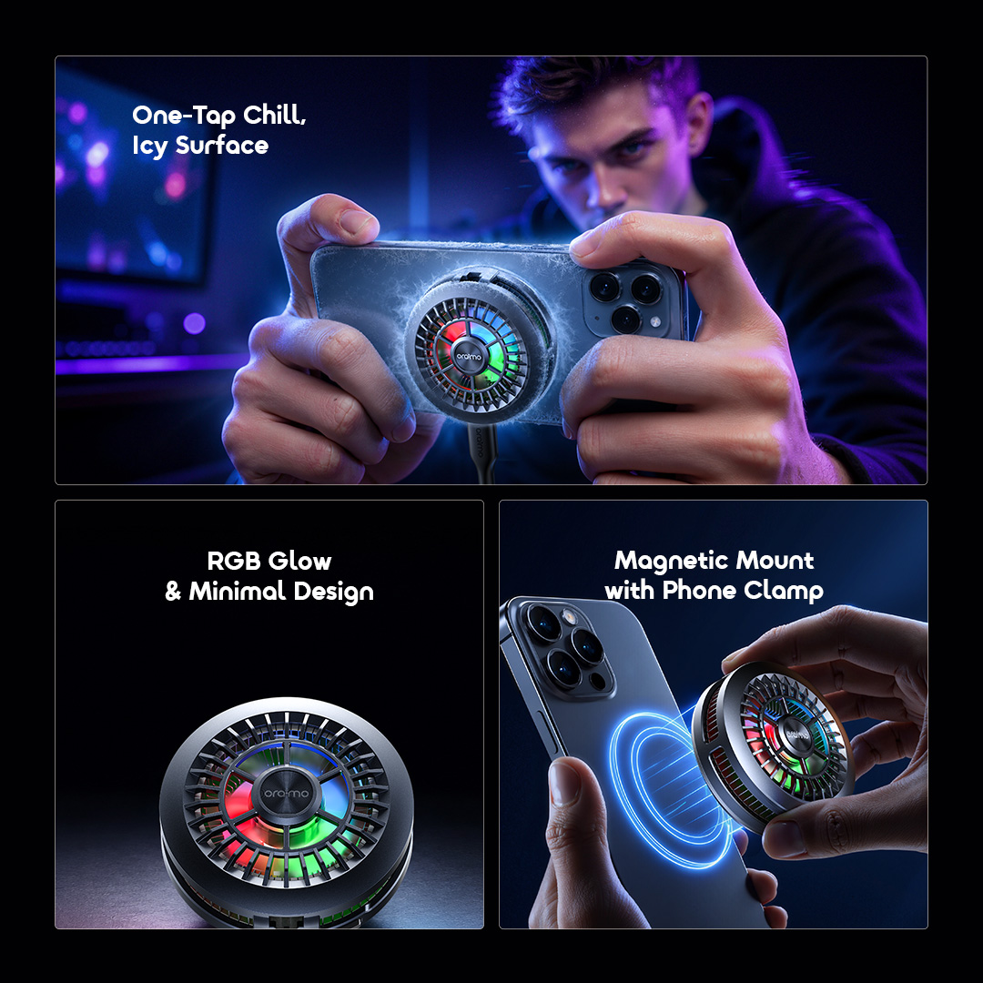 oraimo CoolSnap Lite Minimal Magnetic Phone Cooler