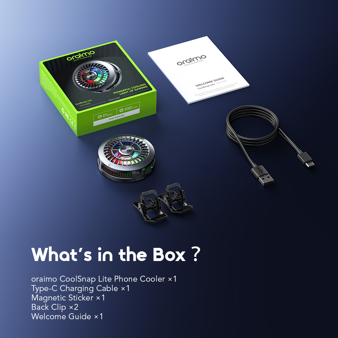 oraimo CoolSnap Lite Minimal Magnetic Phone Cooler