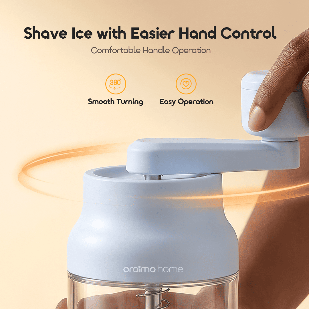 oraimo snow cone machine snowcruze ohkc-017 03 shave ice with easier hand control oraimo snow cone machine snowcruze ohkc-017 03 shave ice with easier hand control