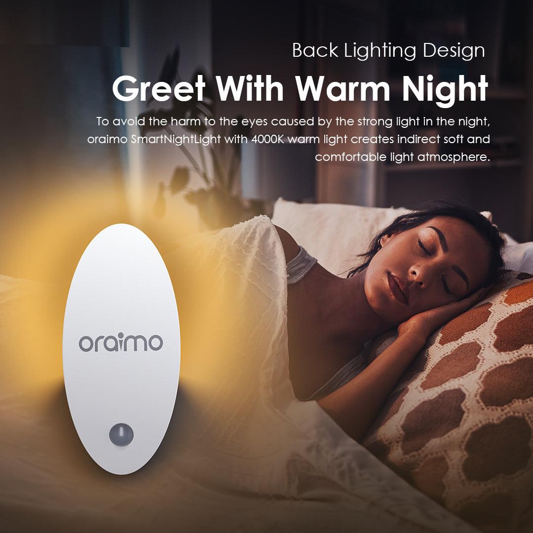 oraimo SmartNightLight Back Lighting Magnetic Installation Automatic LED  Night Light for Multiple Scenes