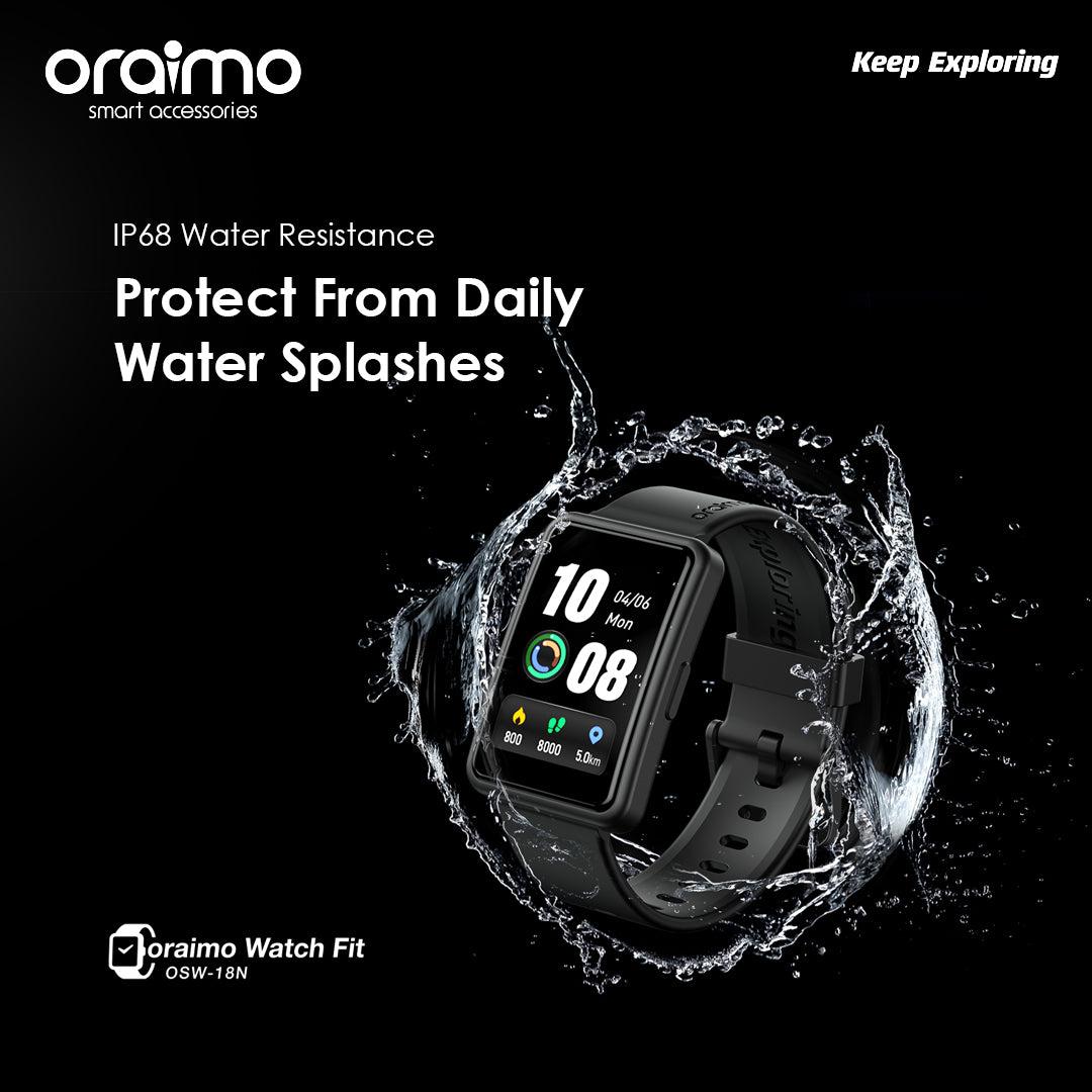 oraimo 1.57'' High-Definition Screen Health Monitor Fit Smart Watch