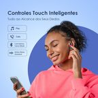 FreePods Lite ENC Fones de Ouvido True Wireless Auriculares