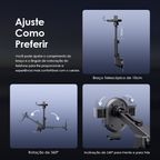 Hydra 3 Suporte Veicular Flexível com Super Sucção