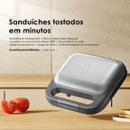 SmartSandwichMaker 750W Máquina de Sanduíches