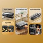 SmartSandwichMaker 750W Máquina de Sanduíches