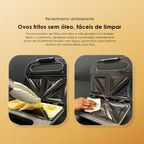 SmartSandwichMaker 750W Máquina de Sanduíches