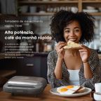 SmartSandwichMaker 750W Máquina de Sanduíches