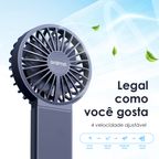 Smart Handheld fan Ventilador dobravel de láminas duplas