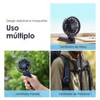 Smart Handheld fan Ventilador dobravel de láminas duplas