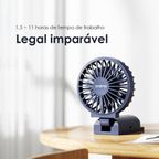 Smart Handheld fan Ventilador dobravel de láminas duplas