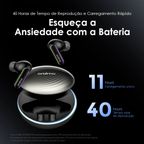 SpaceBuds Auriculares híbridos sem fios ANC True Wireless Prompt de voz personalizado