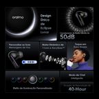 SpaceBuds Auriculares híbridos sem fios ANC True Wireless Prompt de voz personalizado