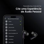 SpaceBuds Auriculares híbridos sem fios ANC True Wireless Prompt de voz personalizado