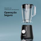 SmartBlender Sleek 1.5L 2 Liquidificador de velocidade