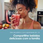 SmartBlender Sleek 1.5L 2 Liquidificador de velocidade