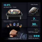 Watch 5 2.01" HD Panda Glass 1ATM Relógio Inteligente