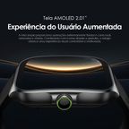 Watch Nova AM AMOLED Screen Curved Cover Relógio Inteligente
