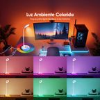Corner Glow 5W RGB Lâmpada de Mesa com Luz Ambiente
