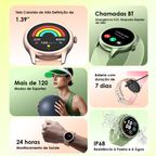 Watch 2R Smartwatch Colorido com Tela TFT de 1,39" e Certificação IP68