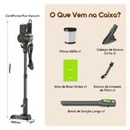 CordForce Plus Aspirador vertical com fio, motor de 500 W